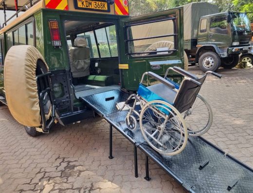 Wheelchair Accessible Safari Landcruiser with Ramp for Side & Rear Entry
